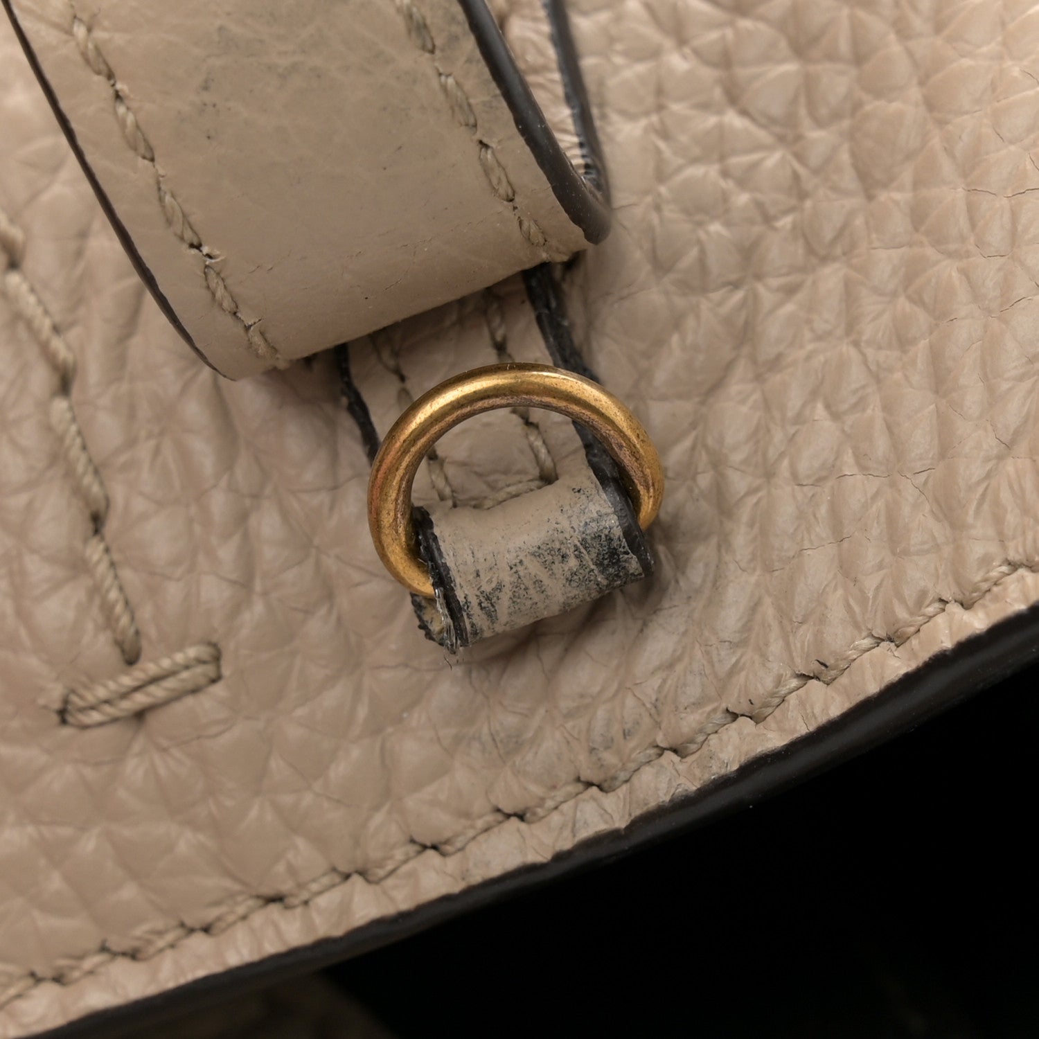 Salvatore Ferragamo Tumbled Calfskin Gancini Mini Bag Beige 10 of 10