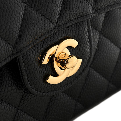Chanel Caviar Quilted Small Double Flap Black 11 of 14