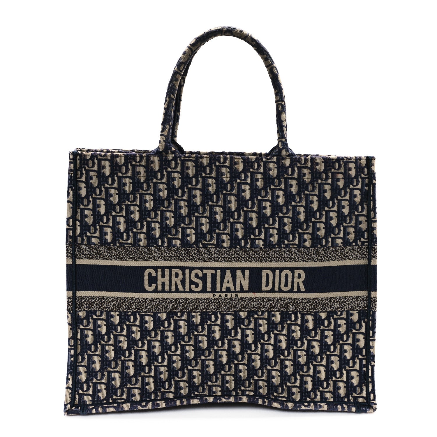 Christian Dior Oblique Large Book Tote Blue Multicolor 1 of 12
