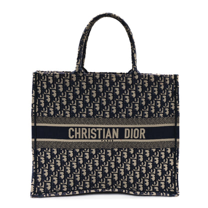 Christian Dior Oblique Large Book Tote Blue Multicolor 1 of 12