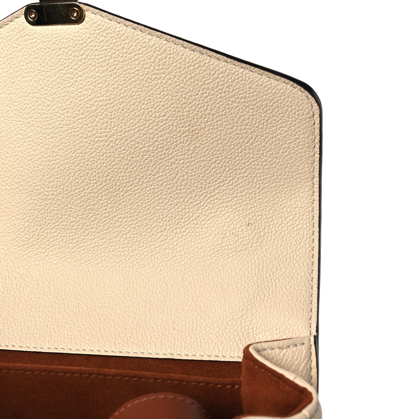 Empreinte Braided Pochette Metis Creme Beige Caramel