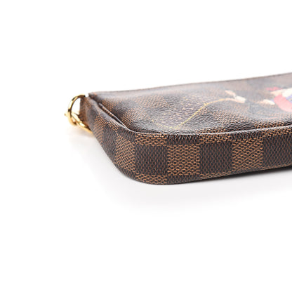 Louis Vuitton Damier Ebene Illustre Mini Pochette Accessories Violet 7 of 8