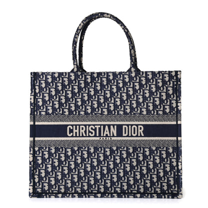 Christian Dior Oblique Book Tote Blue Multicolor 1 of 4