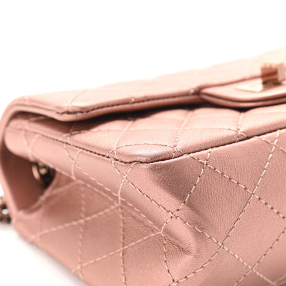 Chanel Metallic Grained Calfskin Quilted 2.55 Reissue Mini Flap Copper Pink 9 of 13