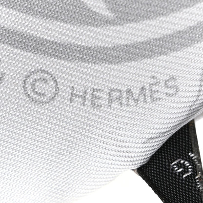Hermes Silk Ex-Libris Les Parisie Twilly Gris Perle Jaune Soufre 4 of 6