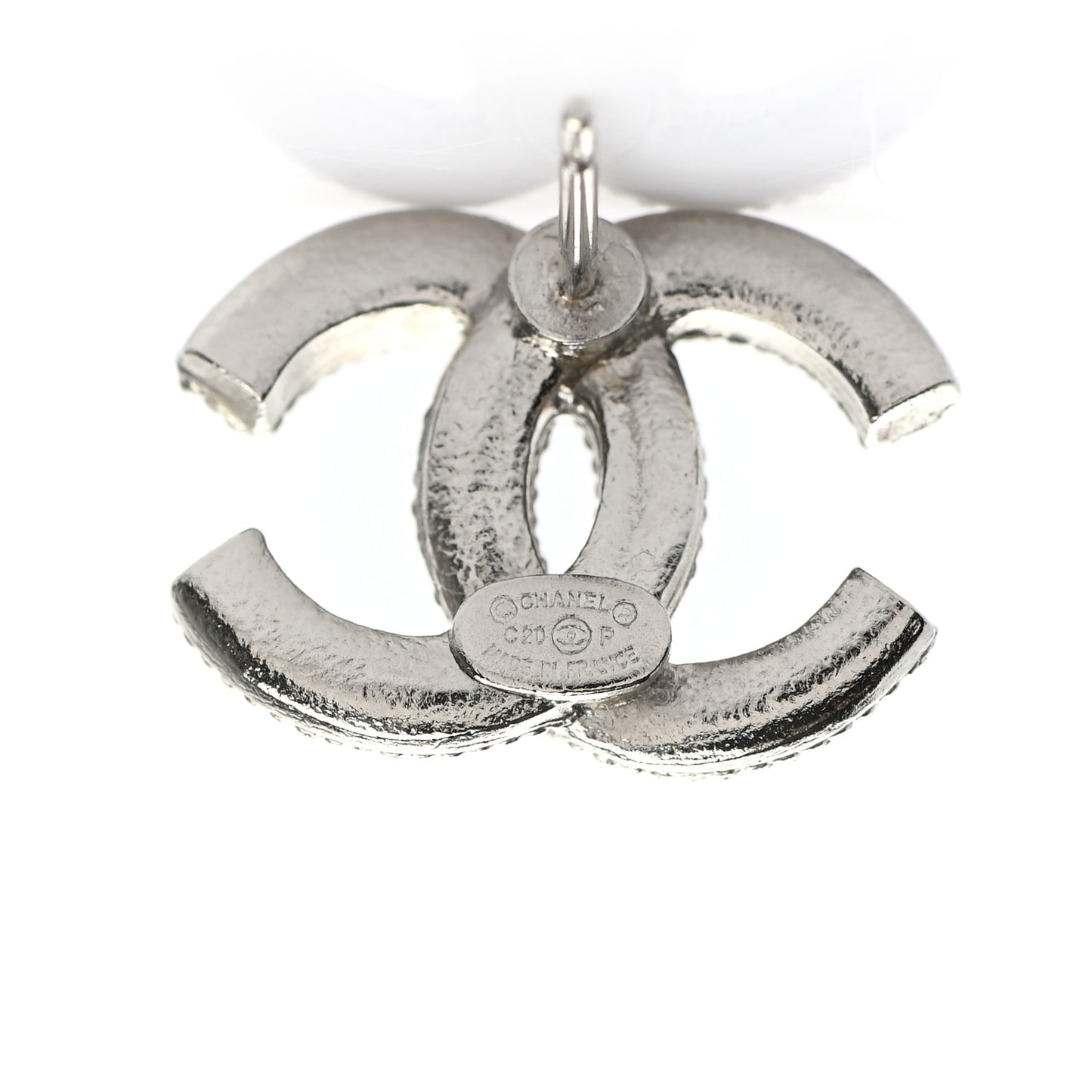 Crystal CC Earrings Silver