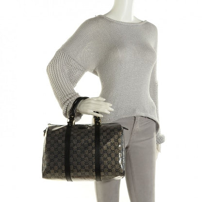 Gucci Crystal Monogram Medium Joy Boston Black 2 of 14
