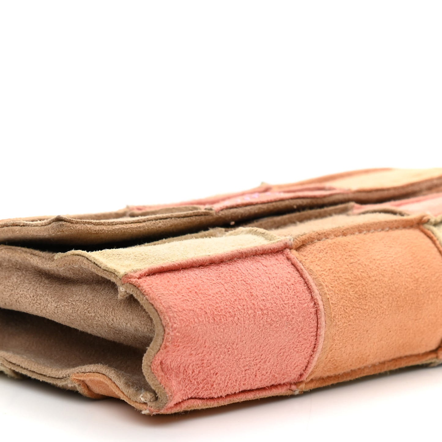 Suede Patchwork Mini Flap Multicolor