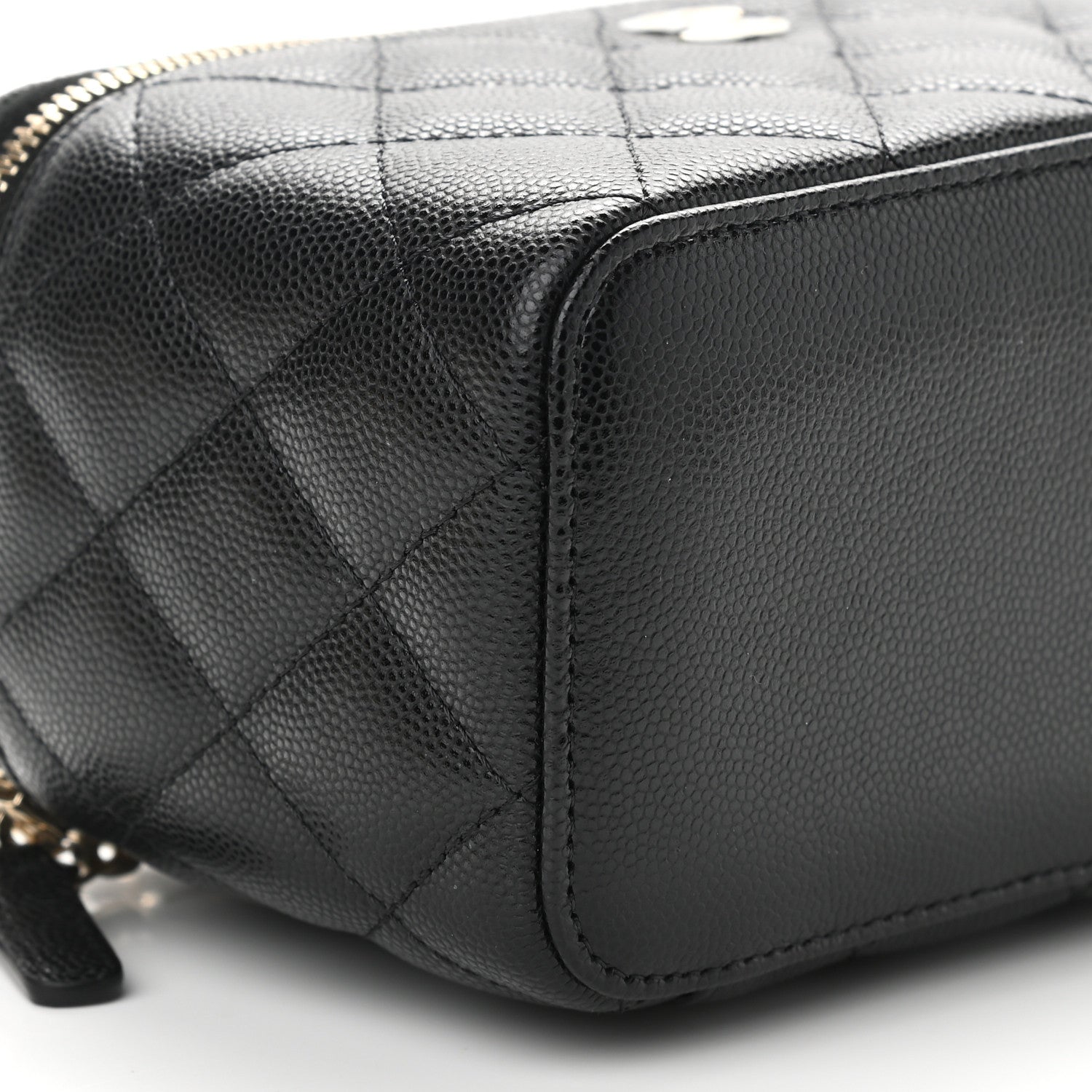 Chanel Caviar Quilted Small Vanity Case With Chain Black 9 of 11