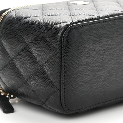Chanel Caviar Quilted Small Vanity Case With Chain Black 9 of 11