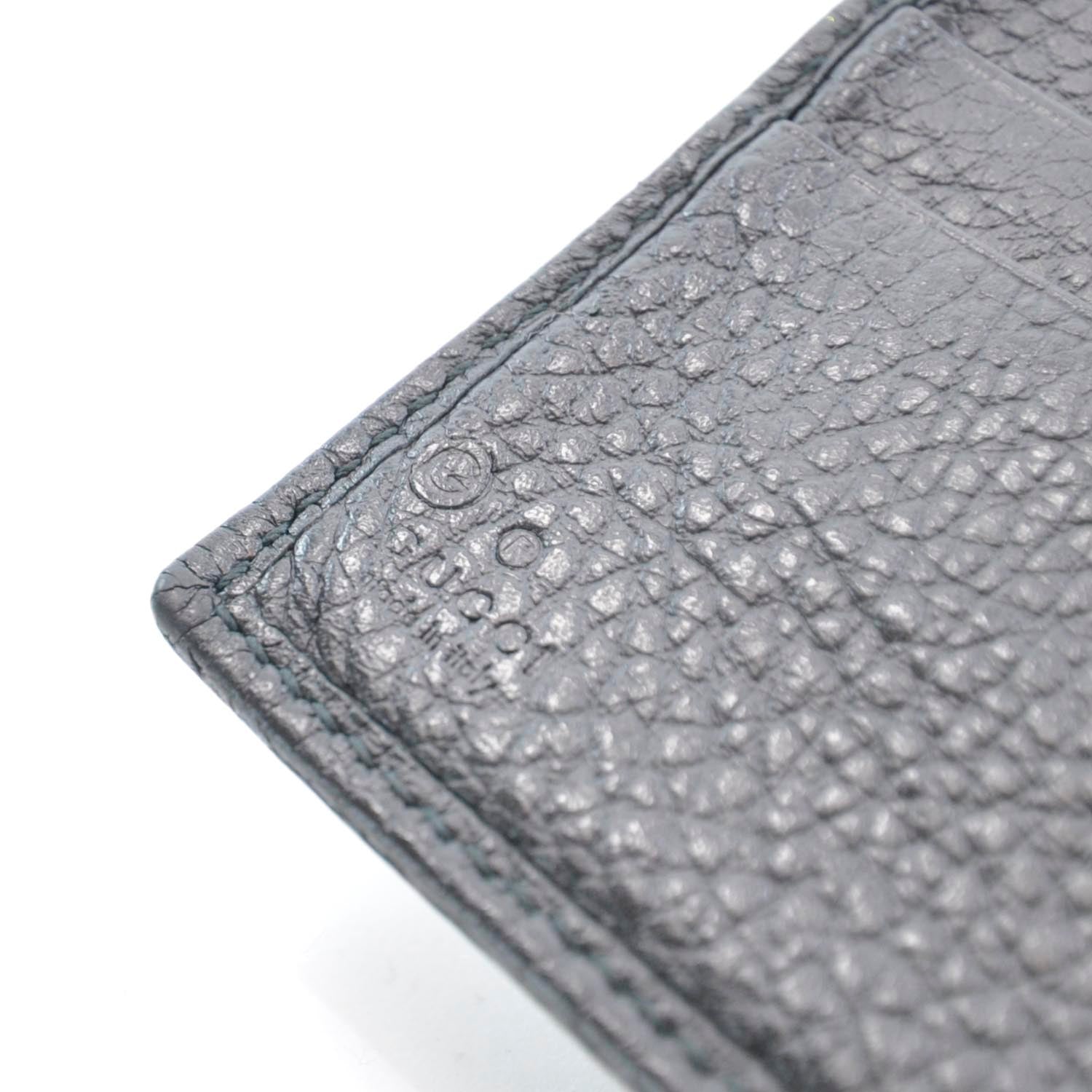 Gucci Nylon Monogram Mens Bi-Fold Wallet Black 7 of 8