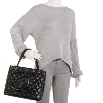 Chanel Caviar Medallion Tote Black 2 of 6