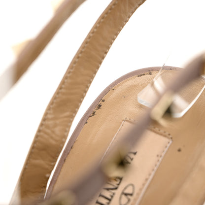 Valentino Garavani Patent Nappa Rockstud Ankle Strap 100mm Pumps 37 Pink Poudre 8 of 9