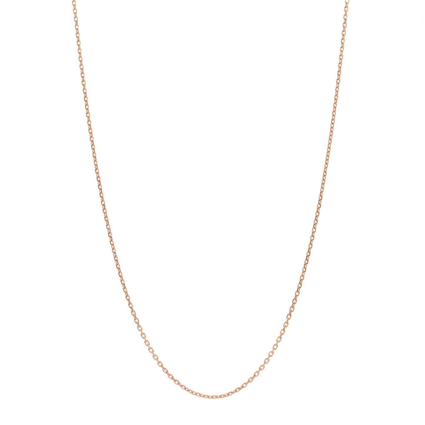 VAN CLEEF & ARPELS 18K Rose Gold Trace Chain Necklace