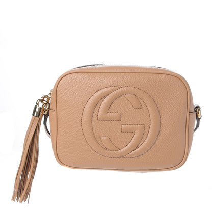 Gucci Pebbled Calfskin Small Soho Disco Bag Rose Beige 1 of 8