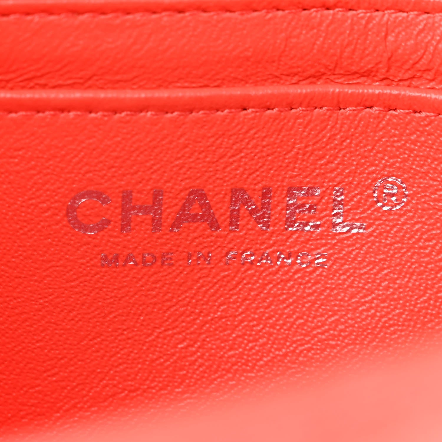 Chanel Lambskin Quilted Mini Rectangular Flap Red 6 of 12