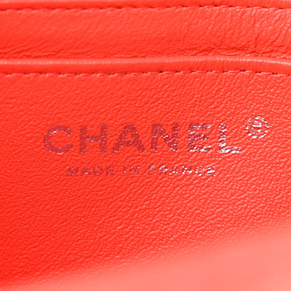 Chanel Lambskin Quilted Mini Rectangular Flap Red 6 of 12
