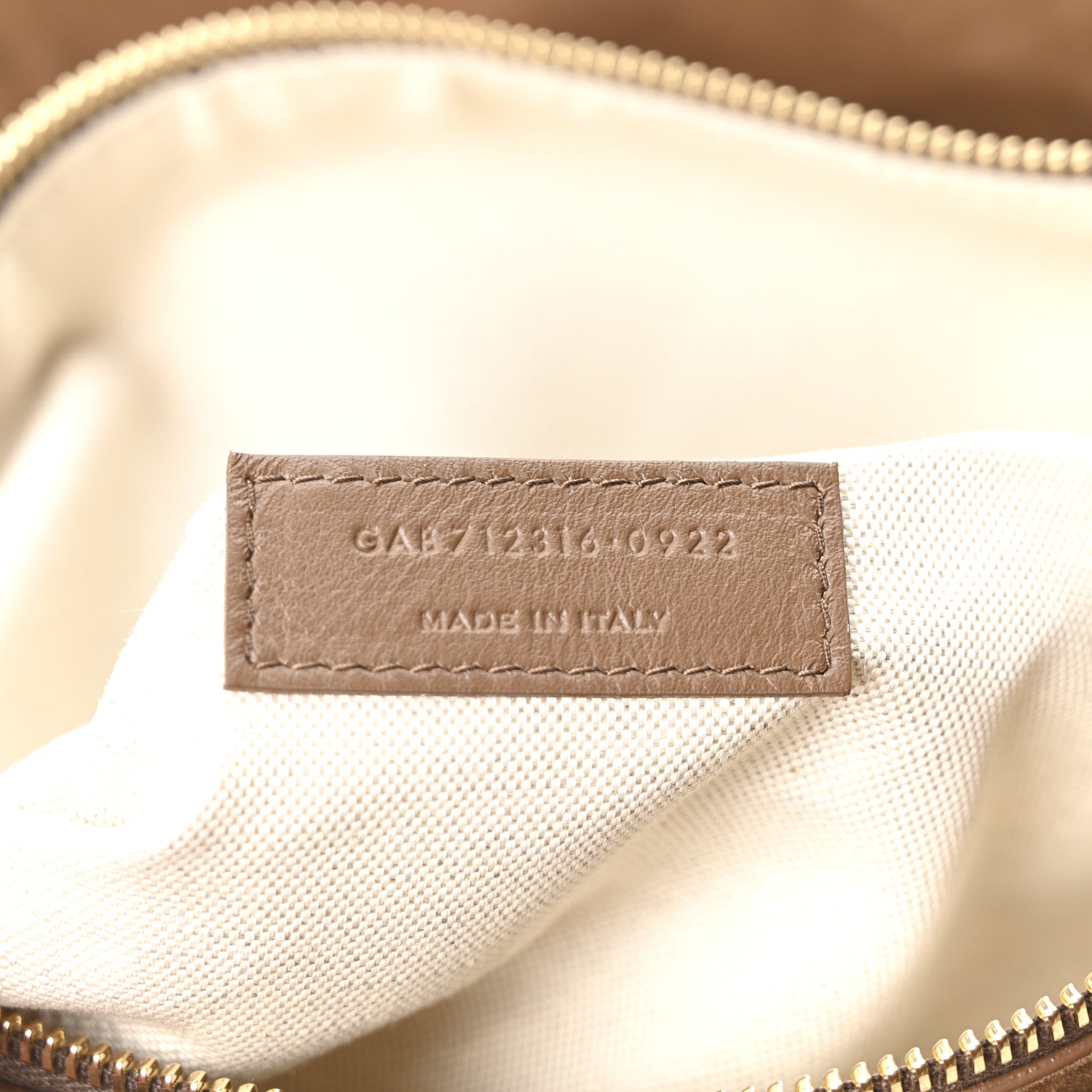 Saint Laurent Suede Shearling Patchwork Monogram Giant Jamie Brown Beige 7 of 10