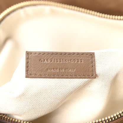 Saint Laurent Suede Shearling Patchwork Monogram Giant Jamie Brown Beige 7 of 10