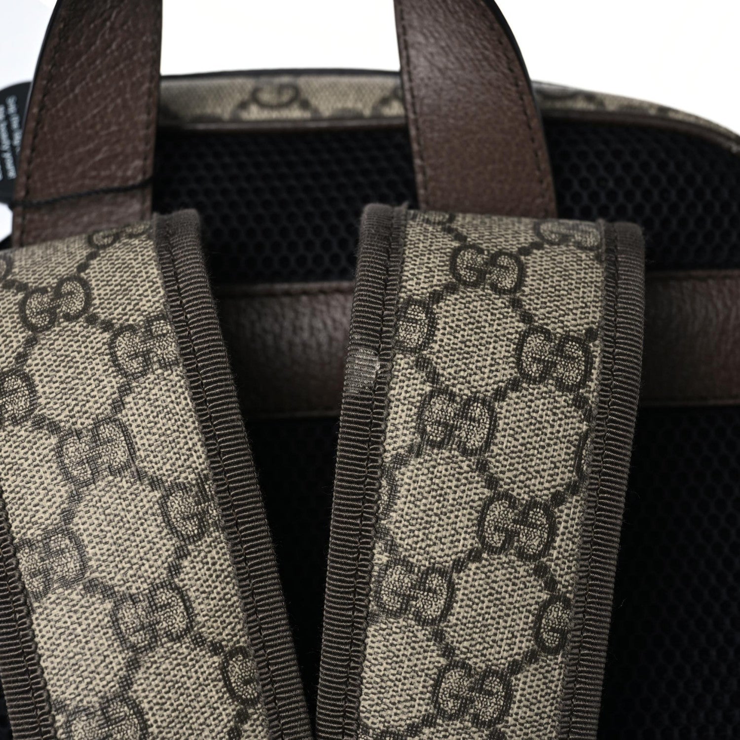 Gucci GG Supreme Monogram Medium Ophidia Day Backpack Brown 8 of 11