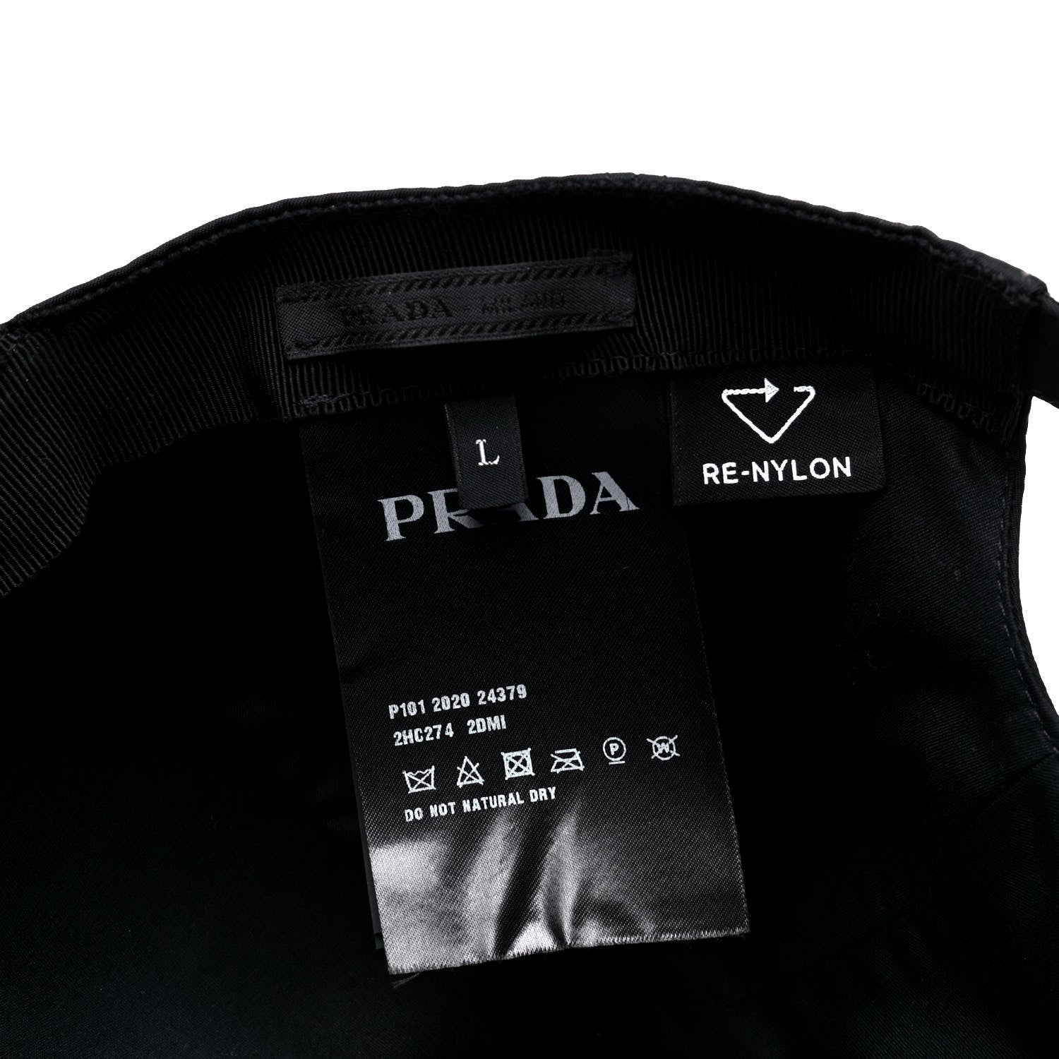Prada Re-Nylon Mens Baseball Cap L Black 7 of 7