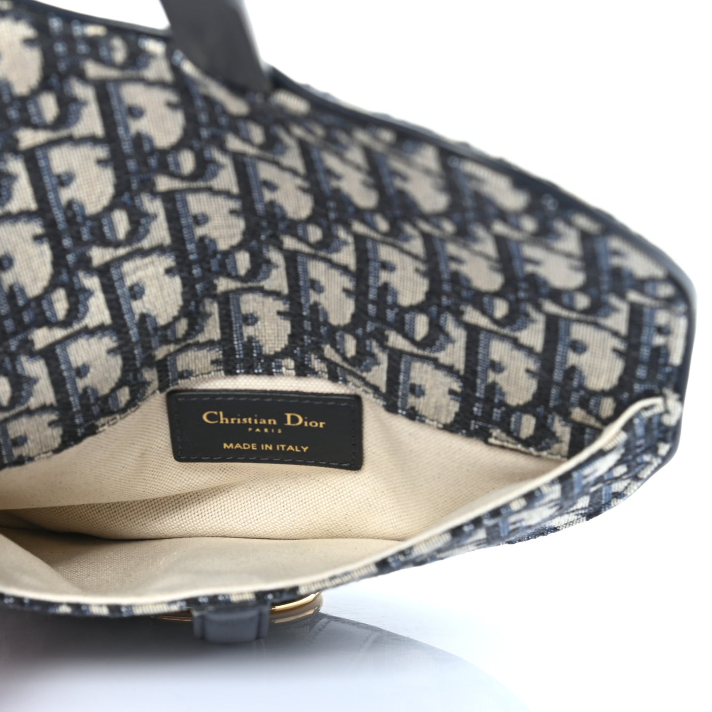 Oblique Saddle Belt Bag Blue