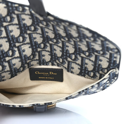Christian Dior Oblique Saddle Belt Bag Blue 5 of 8