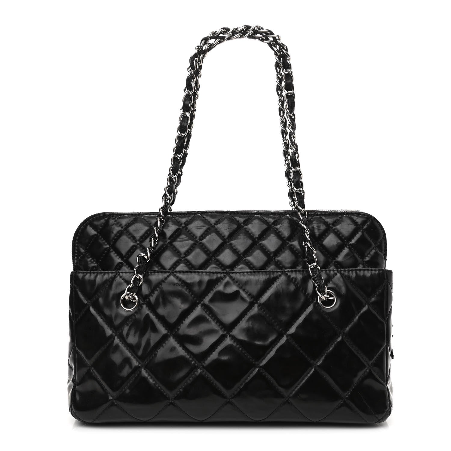 Chanel Vinyl Quilted In The Business Tote Black 1 of 17