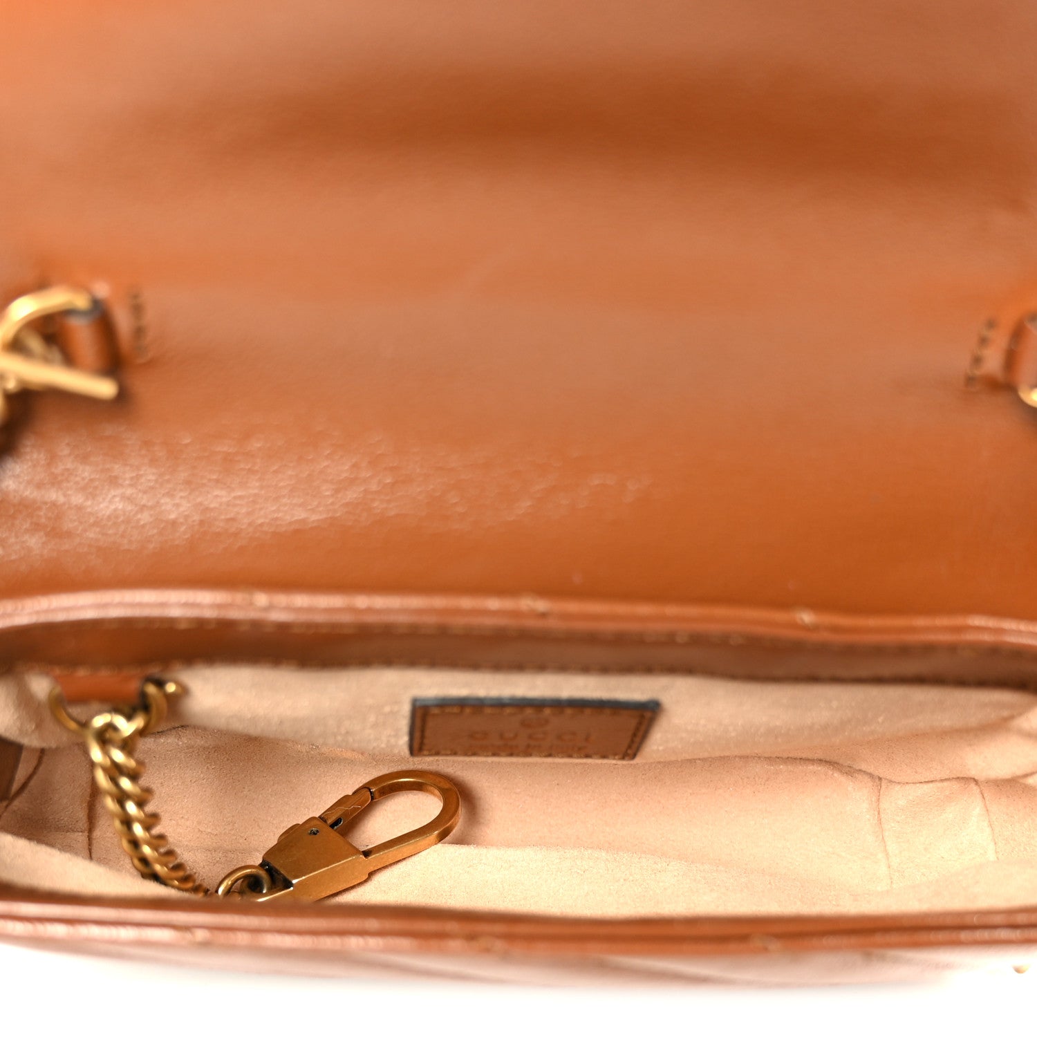 Gucci Azalea Calfskin Matelasse Diagonal Super Mini GG Marmont