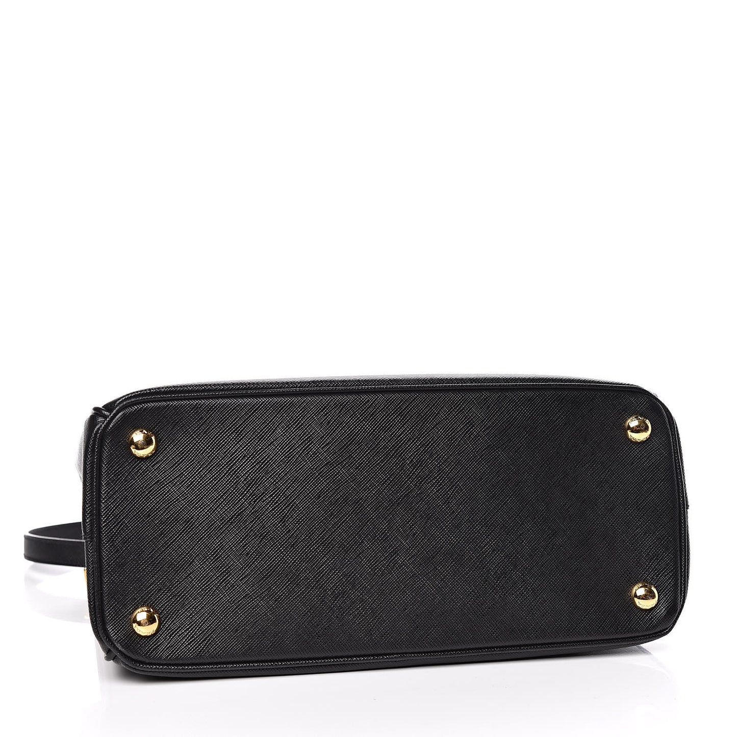 Saffiano Small Galleria Double Zip Tote Black