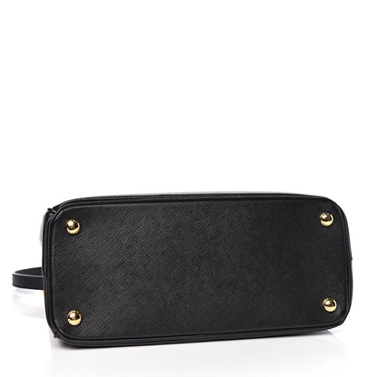 Prada Saffiano Small Galleria Double Zip Tote Black 4 of 15