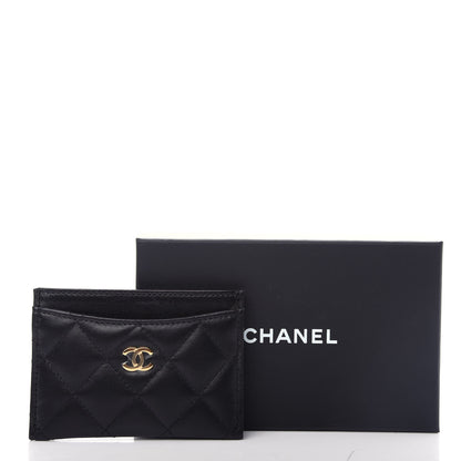 Chanel Lambskin Quilted Card Holder Black 9 of 9