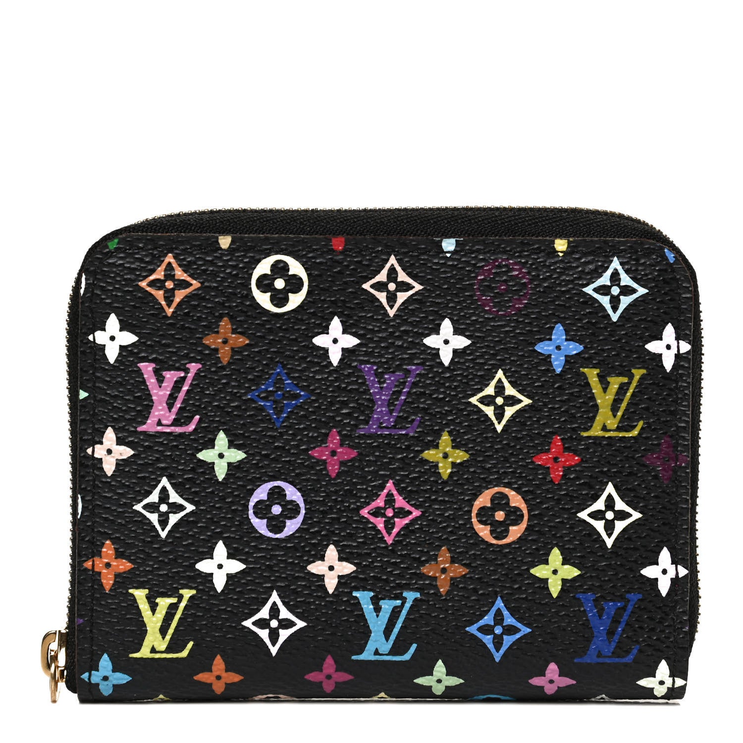 Louis Vuitton Monogram Multicolor Zippy Coin Purse Black Grenade 1 of 8