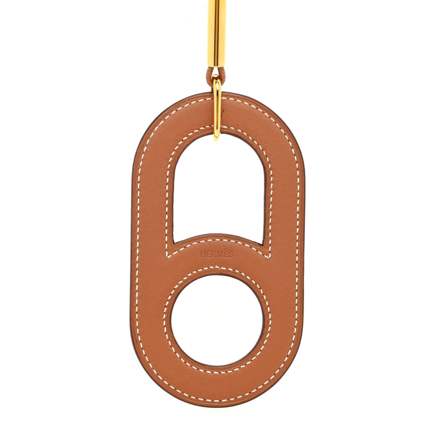 Hermes Swift Variation Pendant Necklace Gold 3 of 4