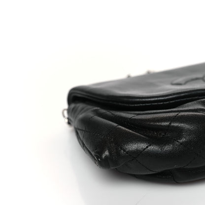 Chanel Lambskin Half Moon Wallet On Chain WOC Black 9 of 10