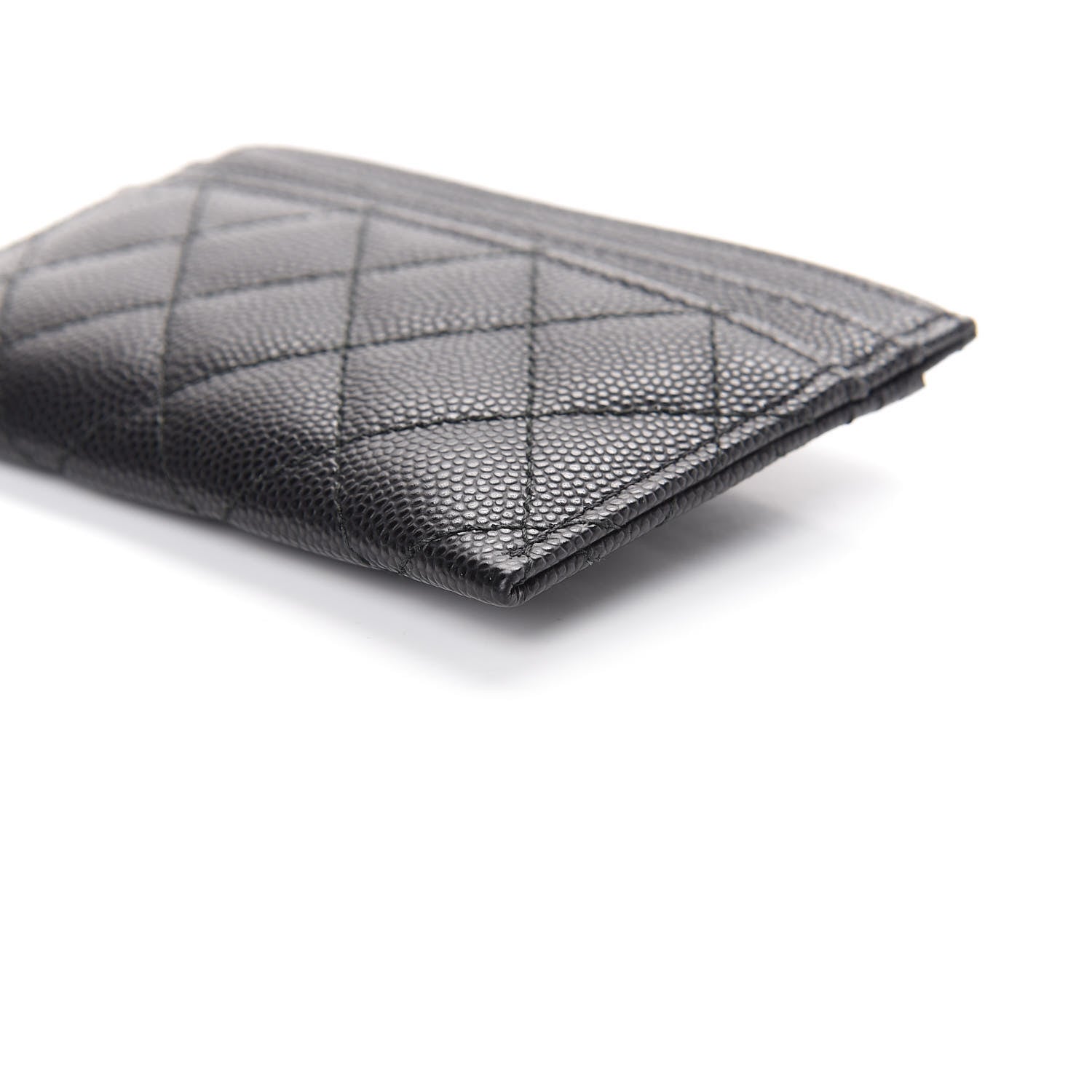 Chanel Caviar Quilted Boy Card Holder Black 9 of 10
