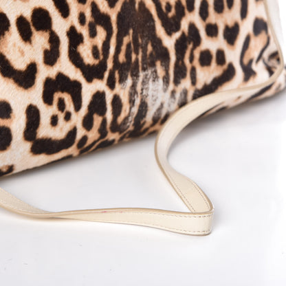Saint Laurent Calf Hair Printed Oversized Muse Snow Leopard 18 of 20