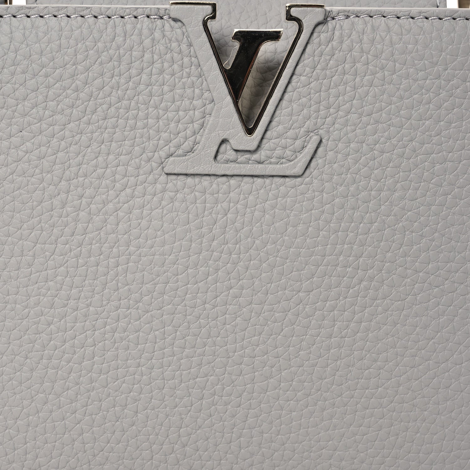 Louis Vuitton Taurillon Capucines BB Flint Grey 9 of 12