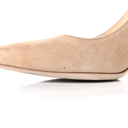 Jimmy Choo Suede Abel Pumps 38.5 Nude 12 of 14