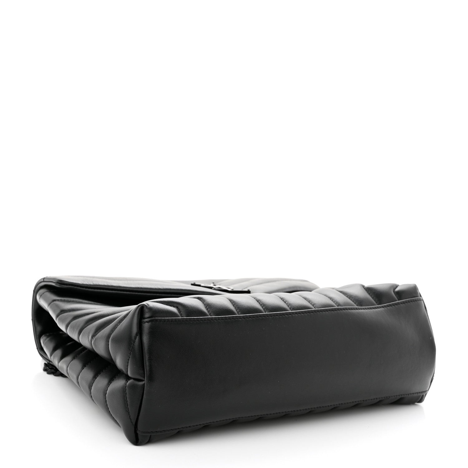 Saint Laurent Calfskin Y Quilted Monogram Monochrome Medium Loulou Chain Satchel Black 3 of 10