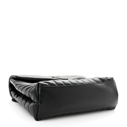 Saint Laurent Calfskin Y Quilted Monogram Monochrome Medium Loulou Chain Satchel Black 3 of 10