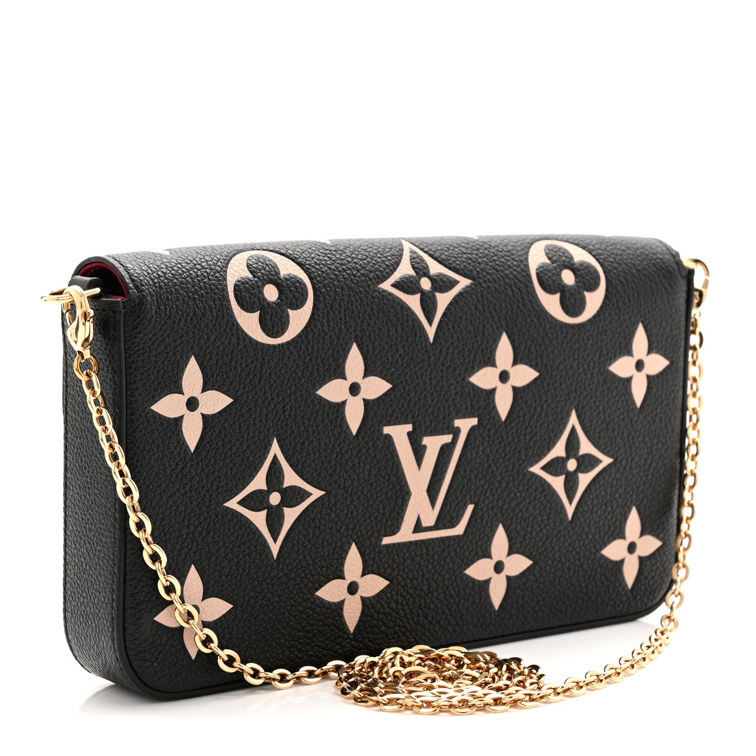 Louis Vuitton Empreinte Monogram Giant Felicie Pochette Black Beige 4 of 11