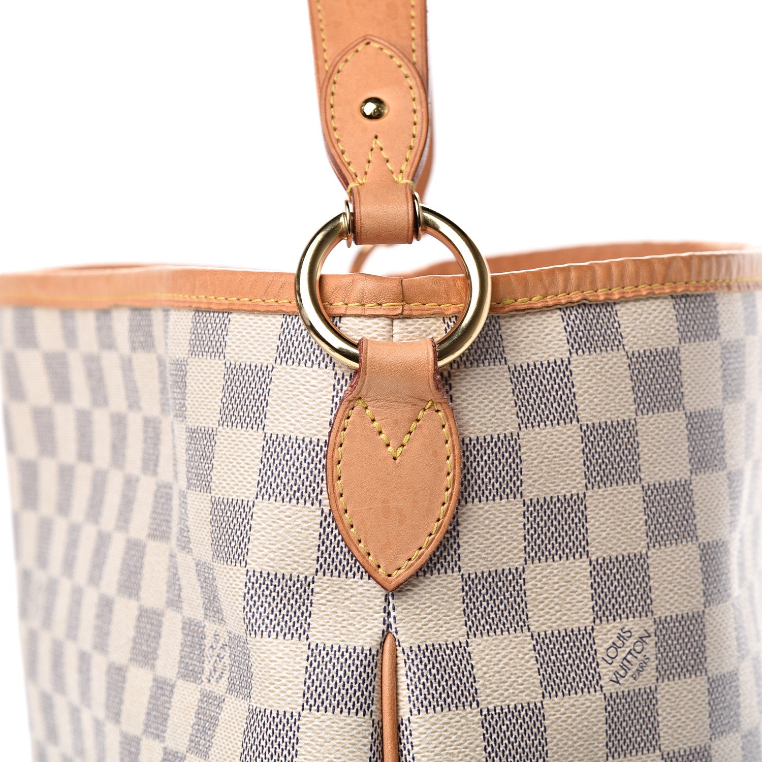 Louis Vuitton Damier Azur Delightful MM Rose Ballerine 8 of 16
