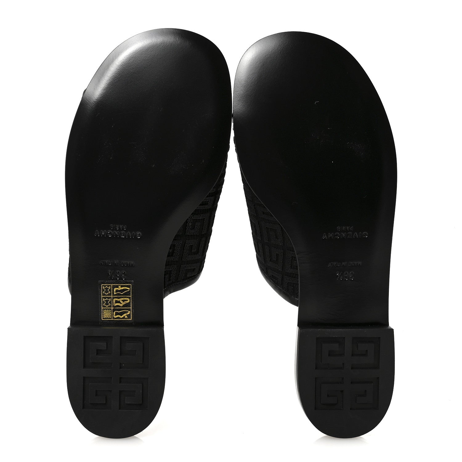 Givenchy Jacquard 4G Logo Mule Slide Sandals 36.5 Black 6 of 10