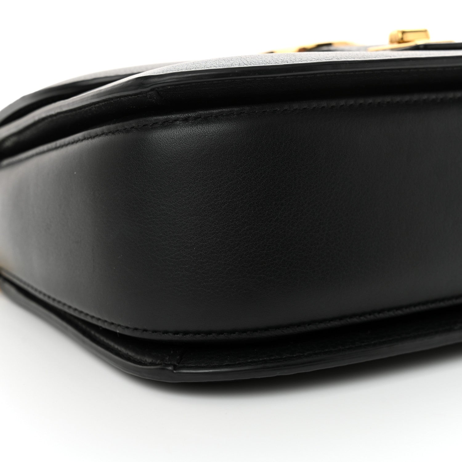 Gucci Roxy Calfskin Small Blondie Top Handle Shoulder Flap Bag Black 9 of 13