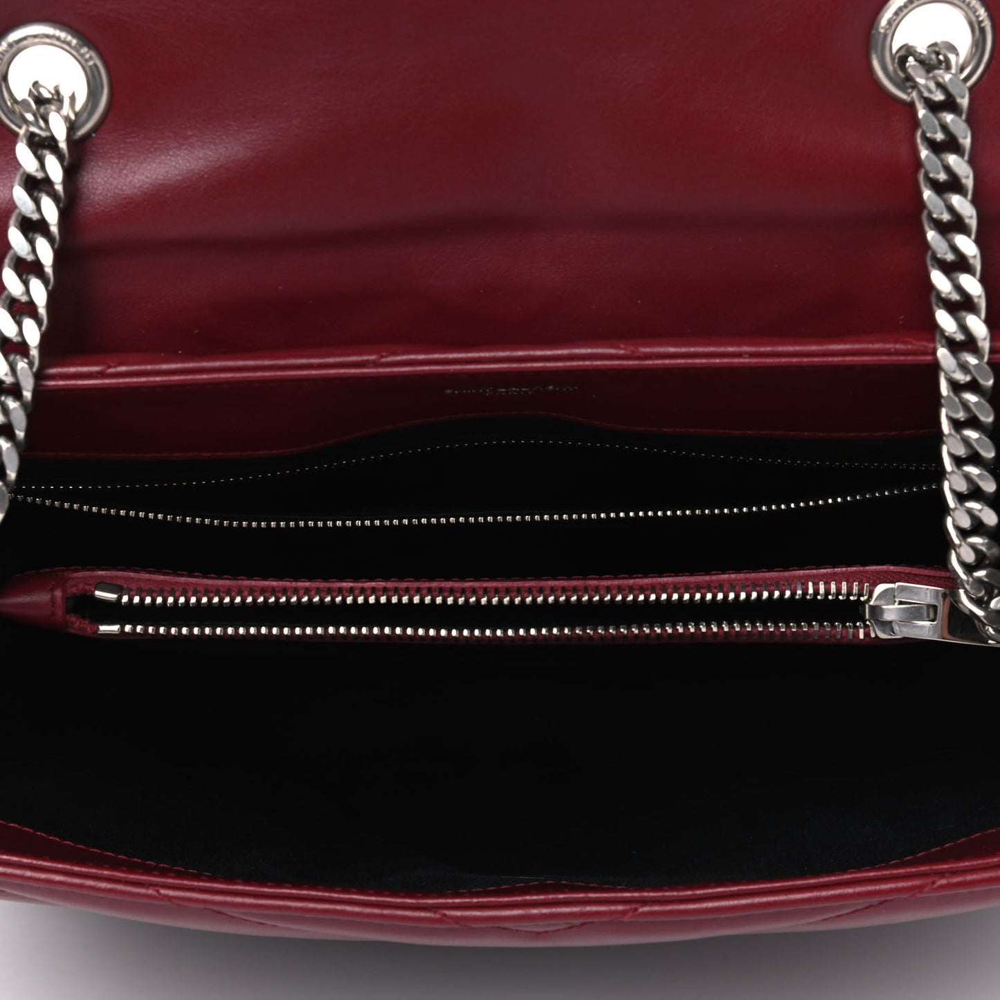 Calfskin Y Quilted Monogram Medium Loulou Chain Satchel Palissandre