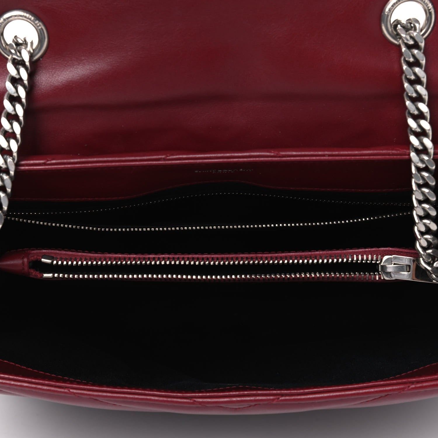 Saint Laurent Calfskin Y Quilted Monogram Medium Loulou Chain Satchel Palissandre 4 of 9