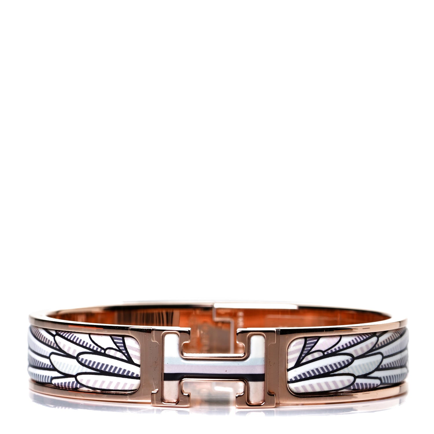 Hermes Enamel Narrow Pegase Pop Clic Clac H Bracelet PM Sable 1 of 5