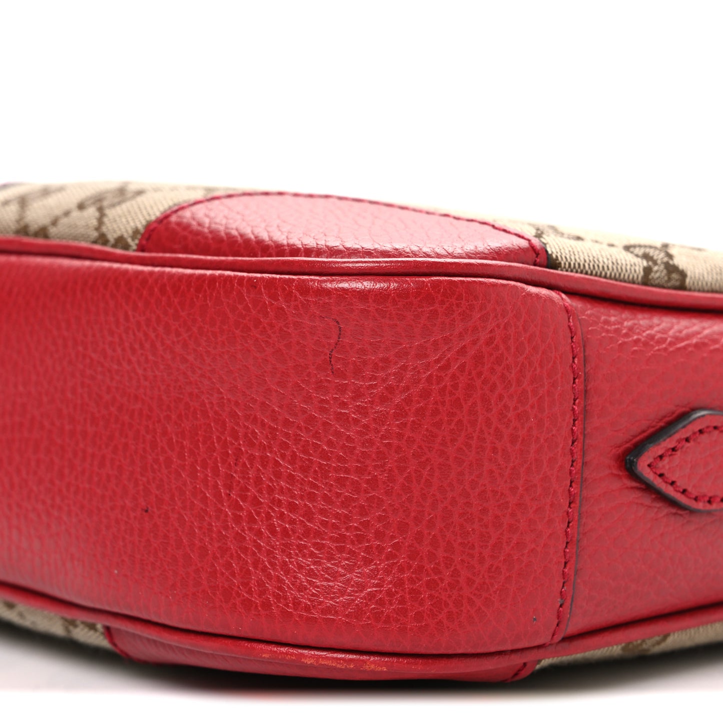 Monogram Mini Bree Messenger Bag Red