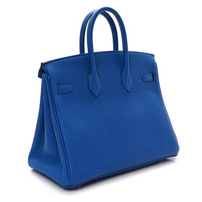 Hermes Togo Birkin 25 Bleu Zellige 3 of 12